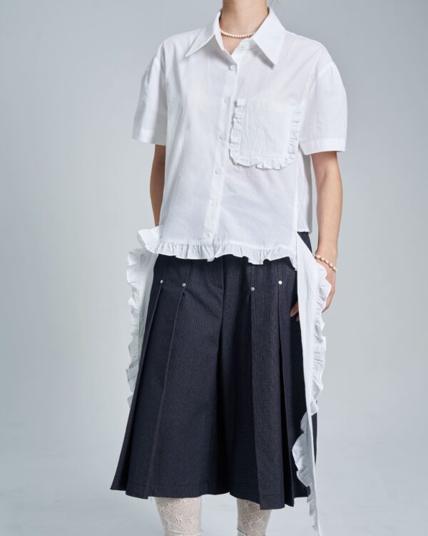 槴子花2Way綁帶襯衫