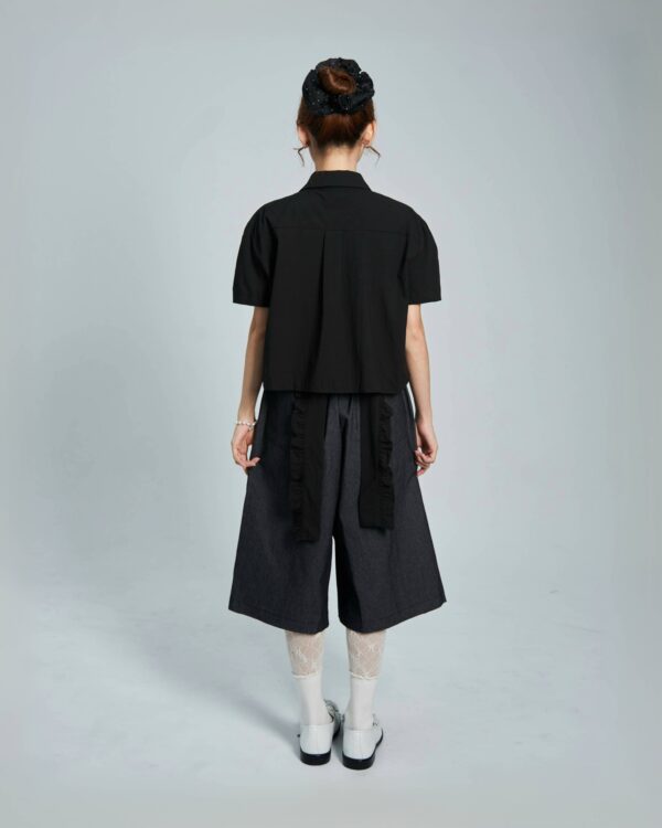 槴子花2Way綁帶襯衫