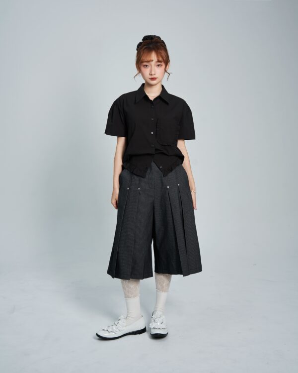 格蕾童話鎮 百褶西裝7分褲