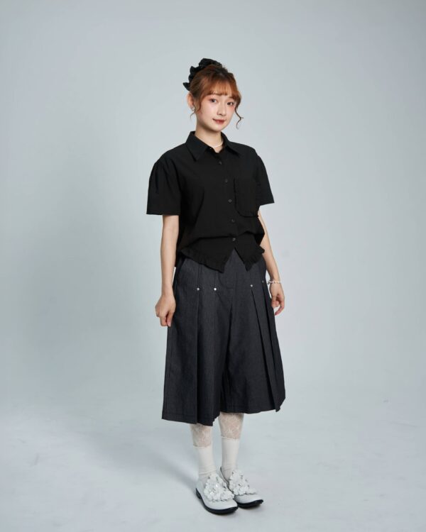 格蕾童話鎮 百褶西裝7分褲