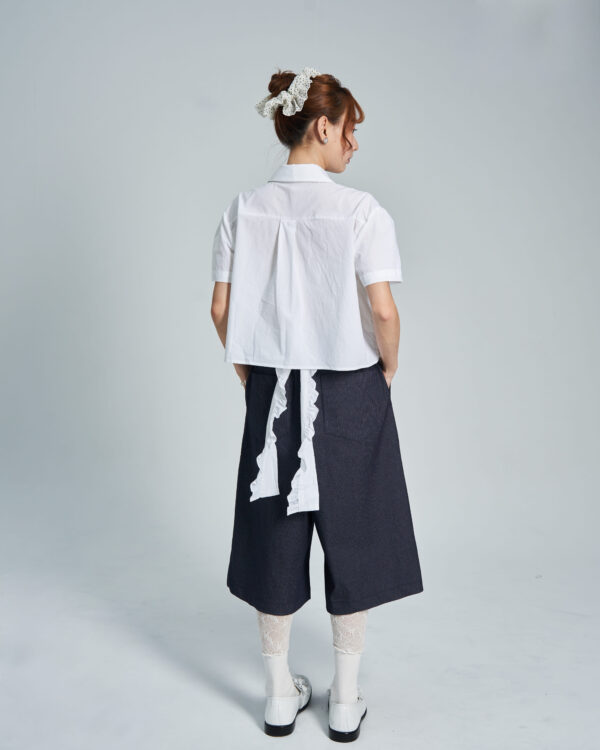 槴子花2Way綁帶襯衫