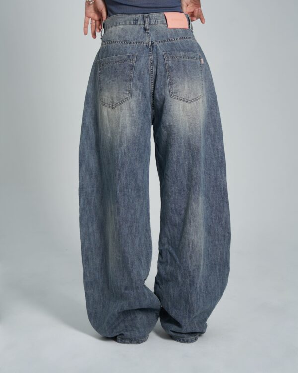 午後小樽 軟料闊腿牛仔褲