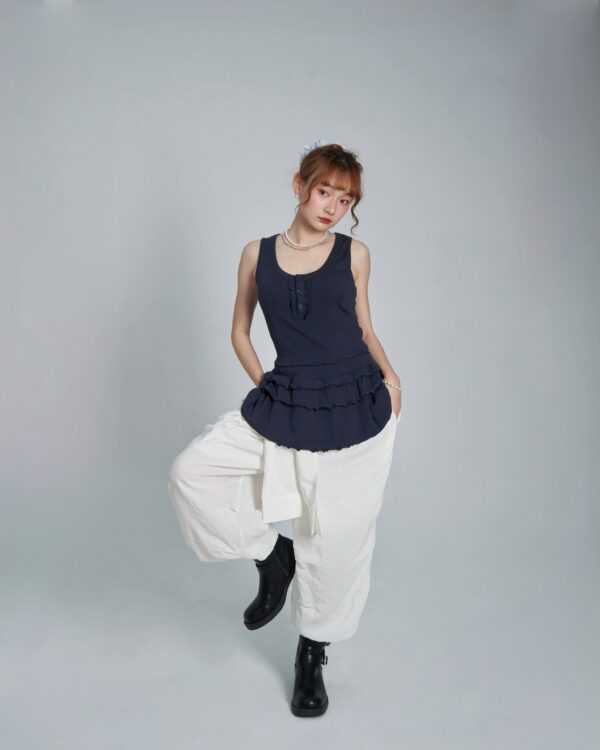 微風散步刷刷工裝褲