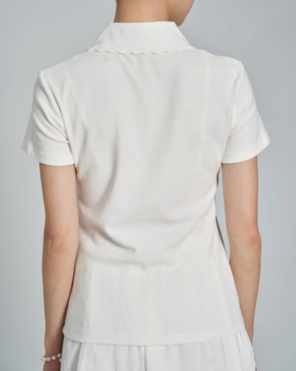 領片滾邊POLO棉T