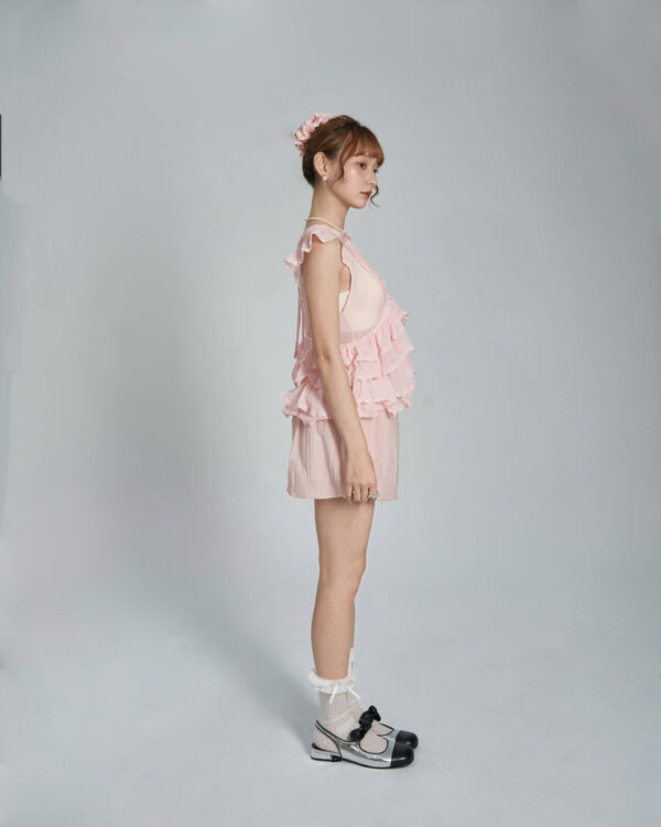 冰心雪紗泡芙短褲