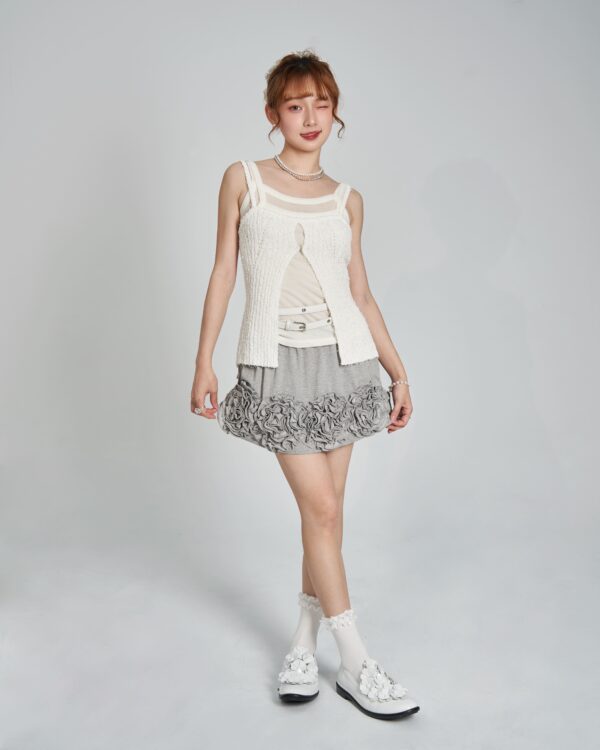 奶油海鹽鉤針背心