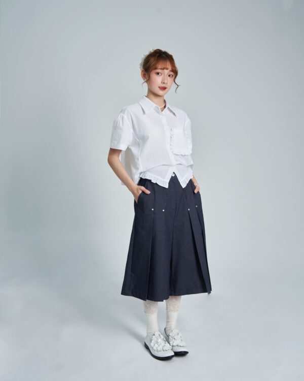 格蕾童話鎮 百褶西裝7分褲