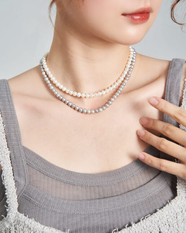 淡水珍珠手工純銀項鍊